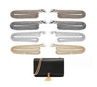 8 Piezas cadena de correa para el hombro de metal, cadena para correa para bolso, cadena bolso plata, cadena dorada bolso, bolso de hombro para mujer-120cm