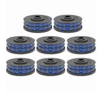 (8 piezas) Carrete de repuesto para cortacésped compatible con modelos de cortador de hilo RAC123