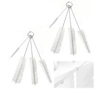 8 Piezas Cepillos de Limpieza de Botellas, palillos de acero para limpiar, Cepillo Limpiador de Pajitas, Cepillos de Limpieza para Botellas de Tubo, Botella de Limpieza Cepillos, Cepillo para Botellas