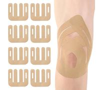 8 Piezas Cinta Kinesiológica para Rodillas, Cintas Kinesiotape Precortadas para el Dolor de Rodilla Alivio de Dolor, Resistente al Agua y Elástica, Cinta Original de Algodón para Rodillas (Piel)