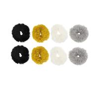8 Piezas Coleteros de Fluffy para Niñas de Lazos Elásticos Colores Accesorios de Moda para Resistente y Confortable para Fiestas