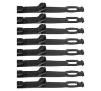8 Piezas Correa de Goma para Fijar el Faro de Motocicleta, Negro | Soporte para Faros de Moto de Cross, Montaje Rápido sin Herramientas, Uso en Conducción Exterior