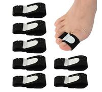 8 Piezas Corrector Dedo Martillo Corrección De Dedo Del Pie(Negra) | Correctores De Dedos Del Pie Con Orificios De Ventilación. Para Dedos En Martillo, Fracturados, Torcidos, Superpuestos
