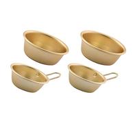 8 Piezas Cuenco De Aluminio Amarillo Cuencos Makgeolli Tazón De Arroz Coreano Cuencos De Vino Caliente Cuencos De Entrada Lado Instante Japonés Tazón De Fuente De Metal Antiguo