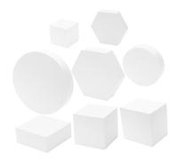 8 Piezas De Accesorios De Fotografía Geométrica La Oferta Accesorios para Sesión De Fotos De Cubo De Geometría Cubo Geométrico Apoyo De Espuma De Fotografía WATIIFUFU