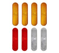 8 piezas de accesorios reflectantes para camiones, accesorios de motocicleta, reflectores de remolque, reflectores traseros de motocicleta, perfectos para diferentes modelos de coches (amarillo, rojo,