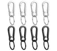 8 Piezas De Anillo De Llave De Carabinaje De Metal, Carreta Creativa Y Duradera, Multifuncional, Hebillas De Herramientas Cómodas para Acampar Al Aire Libre.