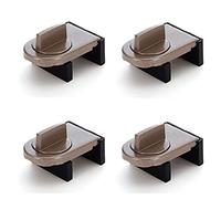 8 piezas de bloqueo de ventana ajustable para riel deslizante, sin tornillo sin perforación, bloqueo de restrictor de ventana, cierre universal para UPVC, madera, aleación de aluminio ventana