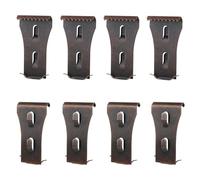 8 Piezas de Brick Clips, Clips de Ladrillo para Colgar al Aire Libre Sin Taladro para Imágenes Luces Coronas Colgador Se Adapta a Ladrillos de 5,7-6,2 cm de Alto (Color Cobre)