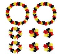 8 Piezas De Cadenas De Flores Alemanas, Accesorios para Fotos, Guirnalda De Decoración De Fiesta, Guirnalda De Decoración De Corbata De Falda De Hierba De Playa, Accesorios De Fiesta