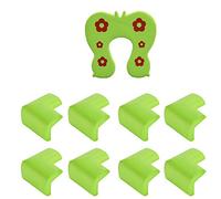 8 piezas de corrección Tabla Protectores de la esquina para bebés | Esquinas del bebé cuidar | Cojín de esquina fuerte | Niño de goma de seguridad Muebles del protector del tope, libre tapón 1 Puerta