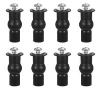 8 piezas de fijación de asiento de inodoro, fijación de tapa de inodoro, tornillos de asiento de inodoro, juego de piezas de repuesto para asiento de inodoro, adecuado para agujeros ciegos en la tapa