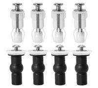 8 piezas de fijación de inodoro, accesorios para asiento de inodoro. Fijación con tornillo para asiento de inodoro. Juego de fijación de tornillos para asiento de inodoro, fijación con tuerca de goma