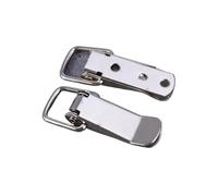 8 piezas de hebilla acero inoxidable for equipaje, cerradura grande con resorte pequeño, cierre palanca, pestillo for gabinete, soporte for puerta remolque para Cajón, Gabinete