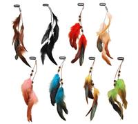 8 Piezas De Horquilla De Plumas, Accesorios Para El Cabello Boho, Horquillas Retro, Accesorios De Cosplay, Suministros De Disfraces De Fiesta.