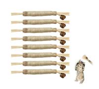 8 piezas de juguete de gato, palitos de mascar Matatabi juguetes para masticar de madera para gato, juguete interactivo interior para limpiar los dientes de los gatitos aumentar el apetito calmar la
