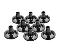 8 Piezas de Mangas de Platillos, Tambor Negro Mangas Largas de Platillos Mangas de Platillos Mangas de Platillos de Tambor con Reemplazo de Base