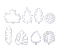 8 Piezas De Moldes Para Cortar Hojas, Moldes Para Hornear, Moldes De Plástico, Cortadores De Galletas, Cortadores De Fondant, Herramientas Para Hornear