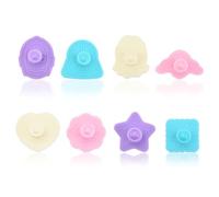 8 Piezas De Moldes Tridimensionales Para Galletas Con Estilo De Dibujos Animados, Moldes De Plástico Tipo Empuje, Suministros De Cocina, Moldes Para Hornear, Moldes Creativos