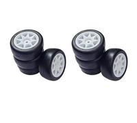 8 Piezas de neumáticos de 58 mm y Ruedas hexagonales de 12 mm con Esponja for Coche de Deriva RC 1/10 1/12 3Racing Sakura M4 M5 MST TCR Tamiya M04 M05