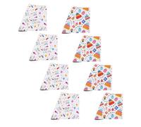 8 Piezas De Papel De Regalo De Cumpleaños, Origami Impreso Colorido, Papel De Regalo Impermeable, Papel De Regalo De Flores, Adecuado Para Envolver Regalos Y Manualidades De Bricolaje