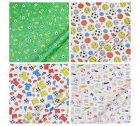 8 Piezas De Papel De Regalo De Elementos De Fútbol, Papel De Regalo De Graffiti De Dibujos Animados, Papel De Regalo De Fútbol Creativo, Papel De Regalo, Materiales De Regalo De Bricolaje