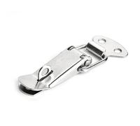 8 piezas de pestillo resorte for gabinetes hardware, cerrojo palanca, acero dulce for puertas corredizas y ventanas simples para Cajón, Gabinete(Silver 2)