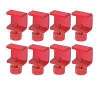 8 Piezas de Plataforma para Impresora 3D con Clip Ajustable para Cama Caliente 3 CR10, Placa de Vidrio Roja
