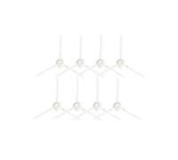 8 Piezas de Repuesto de Cepillo Lateral para Aspiradora RobóTica Rowenta X-Plorer Serie 75 RG7687 / RR7687WH