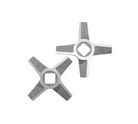 #8 Piezas De Repuesto For Cuchilla Picadora De Acero Inoxidable, Compatible Con Zelmer, 887,8 MM1200, Compatible Con Bosch, MFW3X10B, 2 Piezas