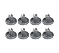 8 piezas de repuesto para cesta inferior de lavavajillas, piezas de repuesto compatibles con Electrolux para AEG reemplaza 50286965004 rodillo para estante inferior deslizamiento suave ABS