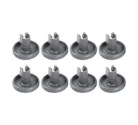 8 piezas de repuesto para ruedas de cesta inferior de lavavajillas, para electrolux, para aeg reemplaza 50286965004 ABS suave rodamiento, cesta inferior deslizamientos
