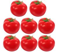 8 Piezas De Tomate De Imitación, Decoración De Verduras Falsas, Modelos De Exhibición De Frutas, Tomates Artificiales De Espuma, Tomates Artificiales, Verduras, Escaparate, Accesorios De Exhibición,