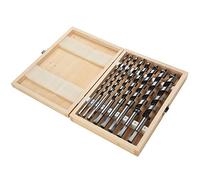 8 Piezas Destornillador de Acero Al Carbono para Carpinter¨ªa de 23 Cm con Caja de Madera Juego de Brocas de Madera con V¨¢stago Hexagonal Mecanizado para Azulejos Madera Cer¨¢mica