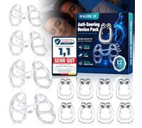 8 Piezas Dilatador Nasal Silicona, 1 Dilatador Nasal, Solución para Ronquidos Nocturnos, Ayudar a Dormir Mejor, Dispositivo reutilizable para dormir tranquilamente, Hombre/Muje