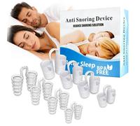 8 Piezas Dilatador Nasal Silicona, Clip Nasals Antirronquidos, Dispositivos antironquidos, Clip Nasals Antirronquidos, Reduce el Ronquido y Favorece un Sueño Profundo, para Hombres y Mujeres