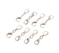 8 piezas doble cierre de langosta conector de doble garra pulsera extensión de collar extensor adecuado para cadenas de joyas abriendo cierres de joyería para hacer tapones cadenas extensión para y