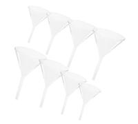 8 Piezas Embudo de Vidrio para Laboratorio, Borosilicato
