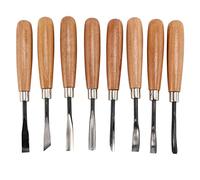8 piezas escultura tallado cincel herramienta set DIY arte mecanizado escultura surcos mano tallado cincel herramientas