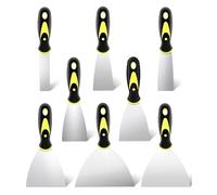 8 Piezas Espatula Masilla, Espatulas Pintura, Cuchillos De Masilla De Metal, 1/1,5/2/2,5/3/4/5/6 Espatulas Pladur, Cuchillos De Masilla Con Mango Para Pintura, Papel Tapiz