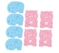 8 Piezas Esponjas para Esponjas de Ducha y Exfoliantes Limpiadores de Cuerpo con Dual para Bebés Jabones y Baños