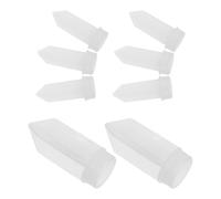 8 Piezas Estaca de Musgo, Soporte Cruzado de Plástico Blanco | Diseño Compacto Conector en Cruz, Estabilidad en Sustrato Suelto, para Macetas Pequeñas y Jardinería Interior
