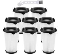8 Piezas Filtros Compatible con AEG CX7, CX7-2, QX8, CX7-2-30DB, CX7-2-30GM, CX7-2-35TM, CX7-2-35WR, Filtro de Recambio AEF150, Filtro HEPA Compatible con Aspiradora AEG CX7, Lavable, con 1 Cepillo