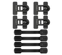 8 Piezas Gabinete De Refrigerador Negro, Cerradura De Seguridad Del Gabinete Infantil, Bloqueo De Seguridad Del Refrigerador, El Bloqueo De Protección Del Gabinete.