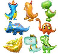 8 Piezas Globos de Dinosaurio, Gigantes Globos Dinosaurios, Globos de Papel de Dinosaurio Grandes para Niños Dinosaurio Temáticas Fiesta Compleaños Decoración