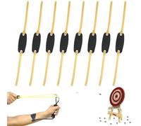 8 Piezas Gomas para Tirachinas Professional, Bandas de Gomas para Tirachinas Potentes, Goma de Repuesto para Tirachinas Látex Natural, Tira de Goma Redondo, Tirachinas Elasticas para Caza Aire Libre
