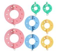 8 Piezas Herramienta de fabricación de Pompones, Herramientas de Tejer y Tejer, máquina de Tejer con Pompones, Kits de fabricación de Bolsillo Artesanal para Sombreros, muñecas (3.5/5.5/7 Et 9 cm)