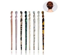 8 Piezas Horquillas Retro, Horquillas De Acetato, Palillos Para Trenzar El Cabello, Horquillas En Remolino, Horquillas En Espiral, Accesorios Para El Cabello Elegantes Para Mujeres