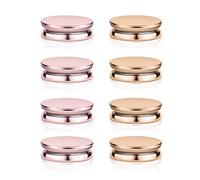8 Piezas Imanes Hijab, Multiusos Sin Enganches Hijab Magnetic Pin Cierre Magnético Para Bufanda Imanes para Bufanda en la Cabeza para Mujeres Ropa Musulmán (Oro, Rosa)