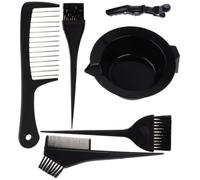 8 Piezas Juego de Herramientas para Teñir Cabello, Tazón y Pinzas | Plástico, Uso DIY y Salón Profesional, Mezcla sin Desorden, Set Surtido de Ocho Piezas